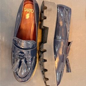 SARTO By Franco Sarto Navy Tassel Loafers